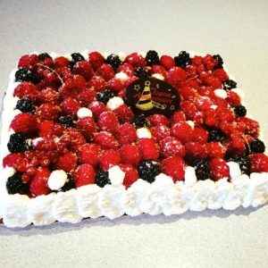 Entremets fruits rouges