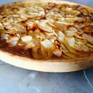 Tarte pommes amandes