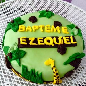 Gateau bapteme / jungle