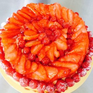 tarte fraises framboises