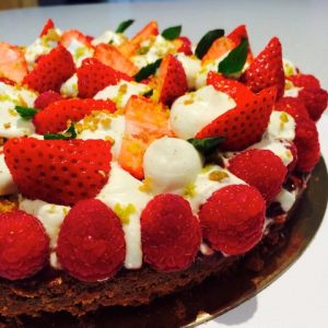 tarte fraises pistache