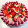 tarte fraise framboise pistache