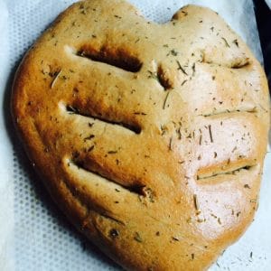 Fougasse nature avec thym