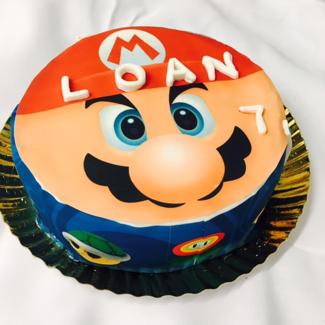 Gâteau Super Mario Bros Cake design, Pâte à sucre Les Délices de Mary