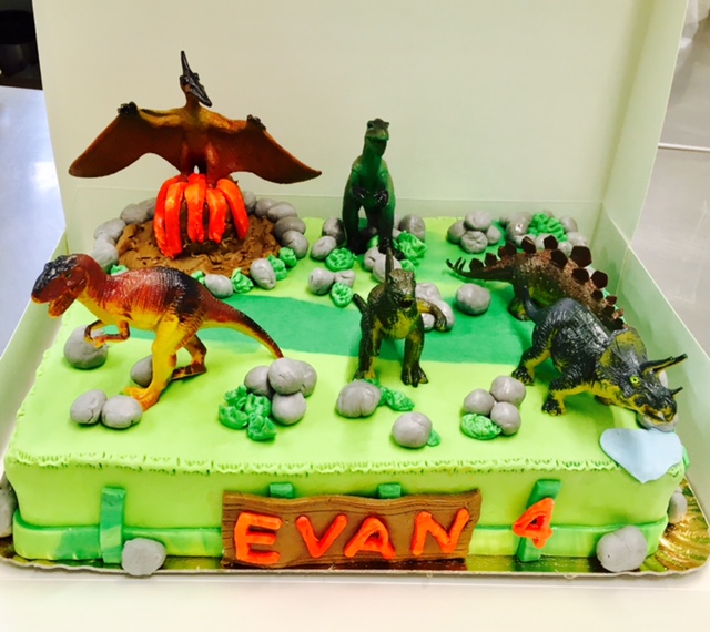 Gâteau des dinosaures